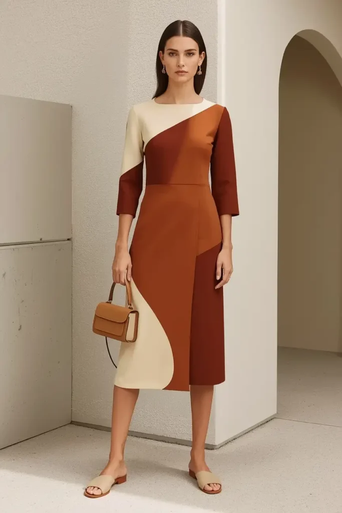 A Color-Block Dress That Looks More Expensive Than It Is