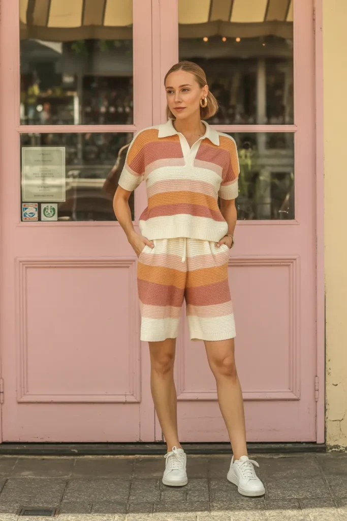 A Colorful Knit Set for an Elevated Casual Look