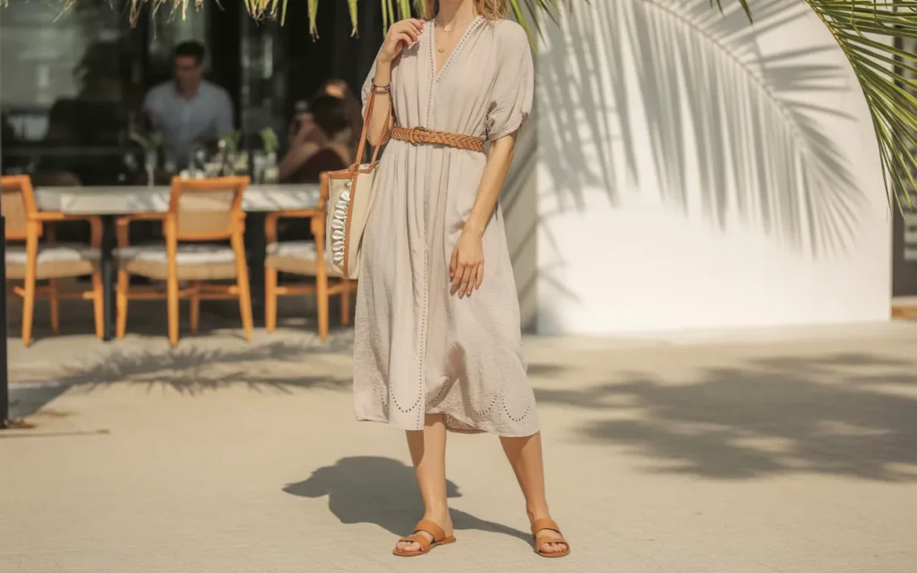 A Gauzy Beach-to-Brunch Cover-Up Turned Outfit