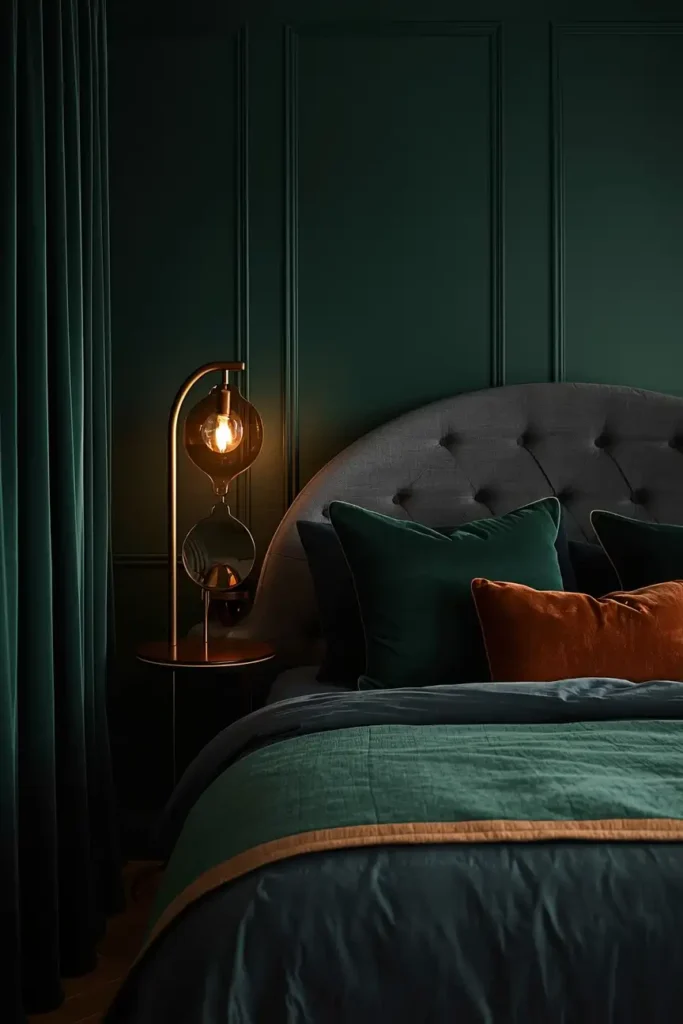A Moody Jewel-Toned Palette to Set the Romantic Mood