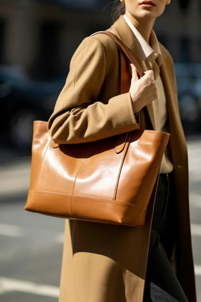 A Structured Leather Handbag That Tells Its Own Story