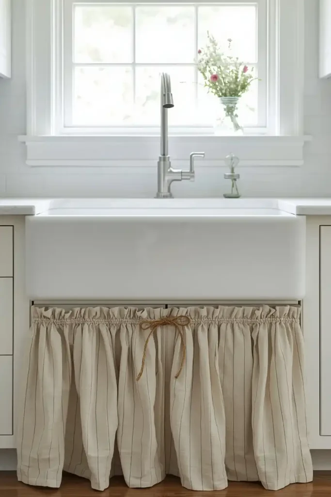 An Apron Sink Illusion With a Simple Skirt