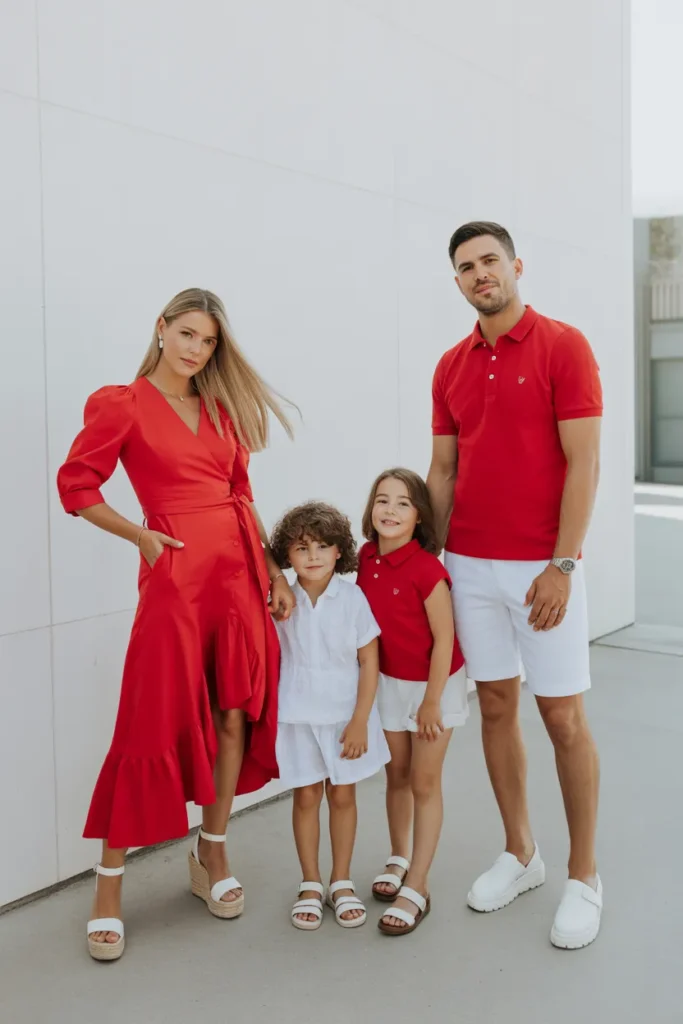 Bold Red and White for a Striking, High-Impact Look