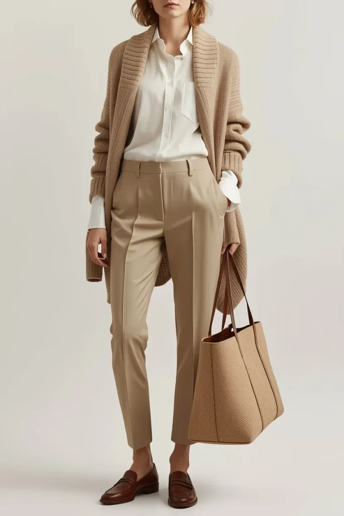 Cashmere Sweater Over the Shoulders