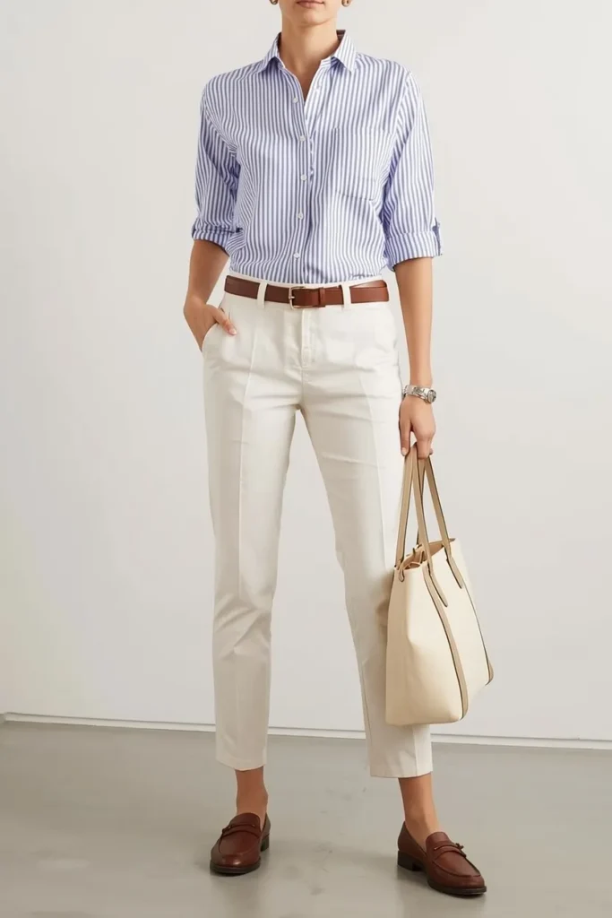 Classic Striped Shirt Styling