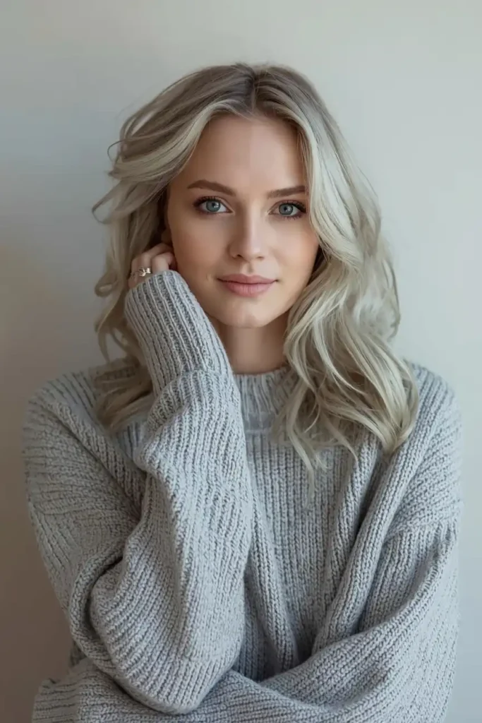 Cool Skin Tones and Icy Blonde Are a Natural Match