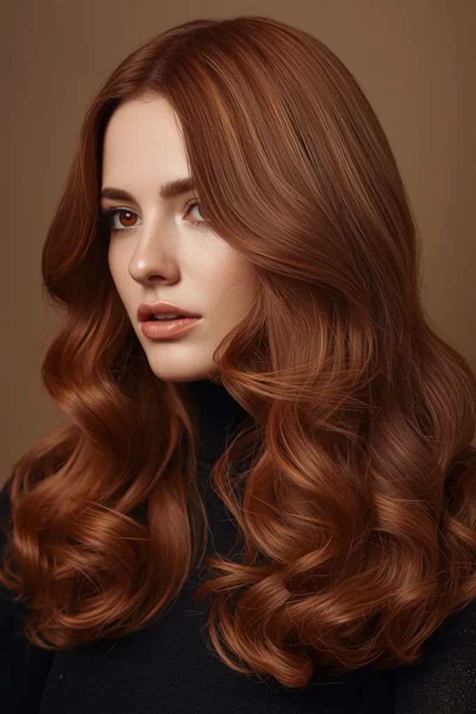 Copper Penny Ombre for a Vintage Glam Vibe