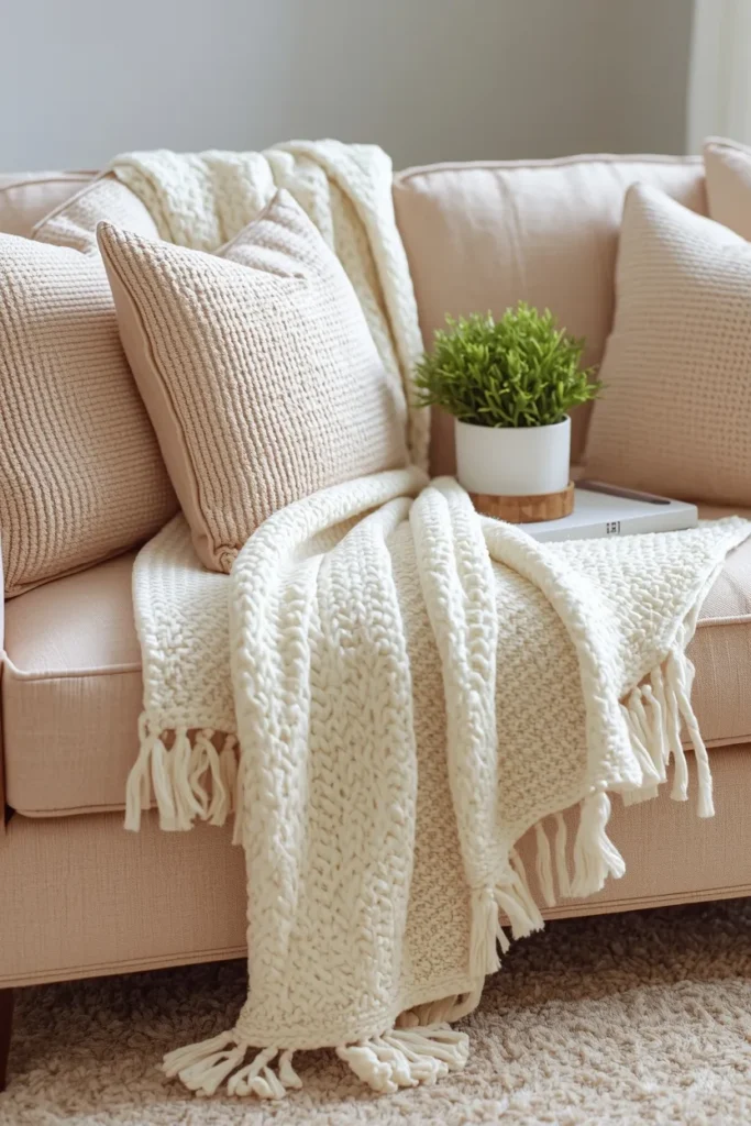 Cozy Throws in Spring-Friendly Colors