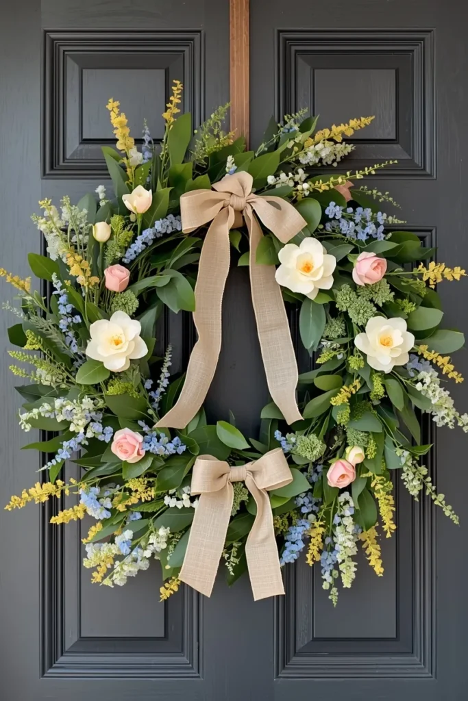 DIY Spring Wreaths for Your Front Door