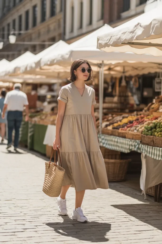 Everyday Dresses with Sneakers
