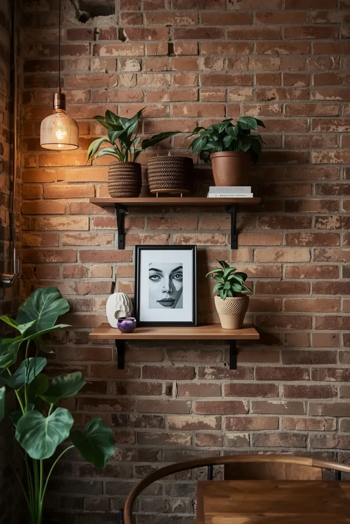 Exposed Brick Styling and Accents