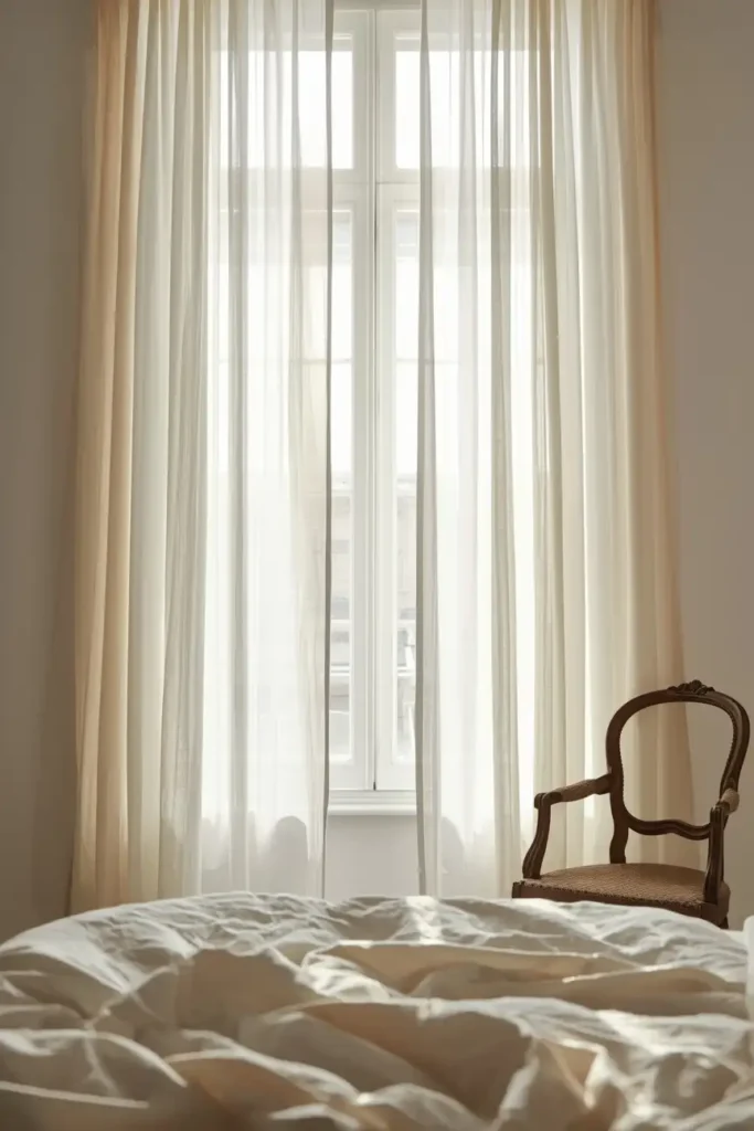 Flowing Curtains and Soft Light for a Dreamy Atmosphere