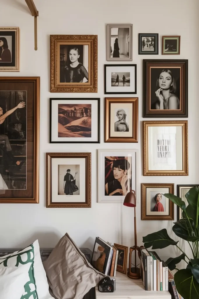 Gallery Wall with Mixed Frames
