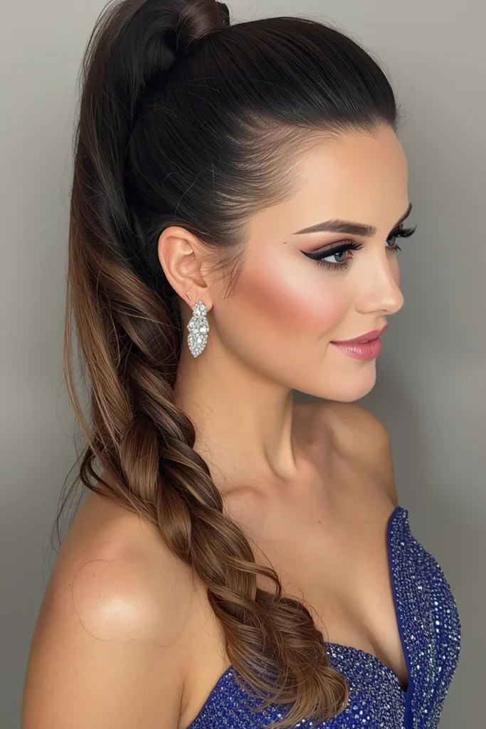 Glamorous Braided Ponytail