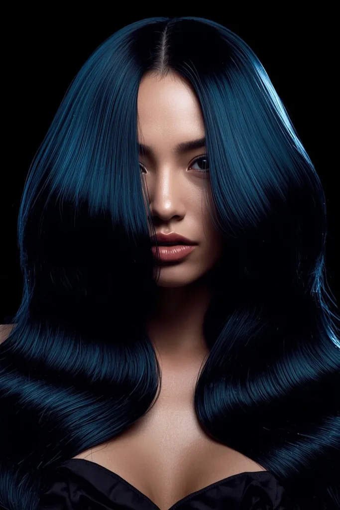 Glossy Black with Subtle Blue Undertones for Maximum Impact