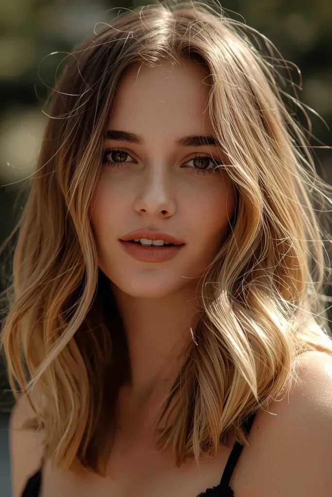 Golden Bronde That Sits Perfectly Between Blonde and Brunette