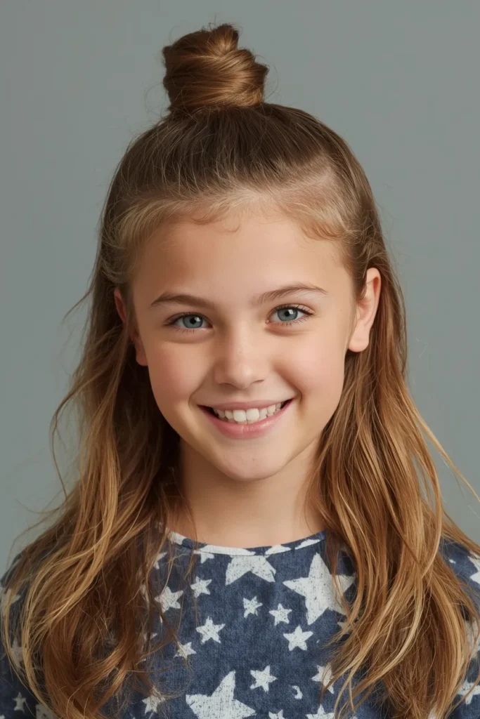 Half Up Half Down With a Twist