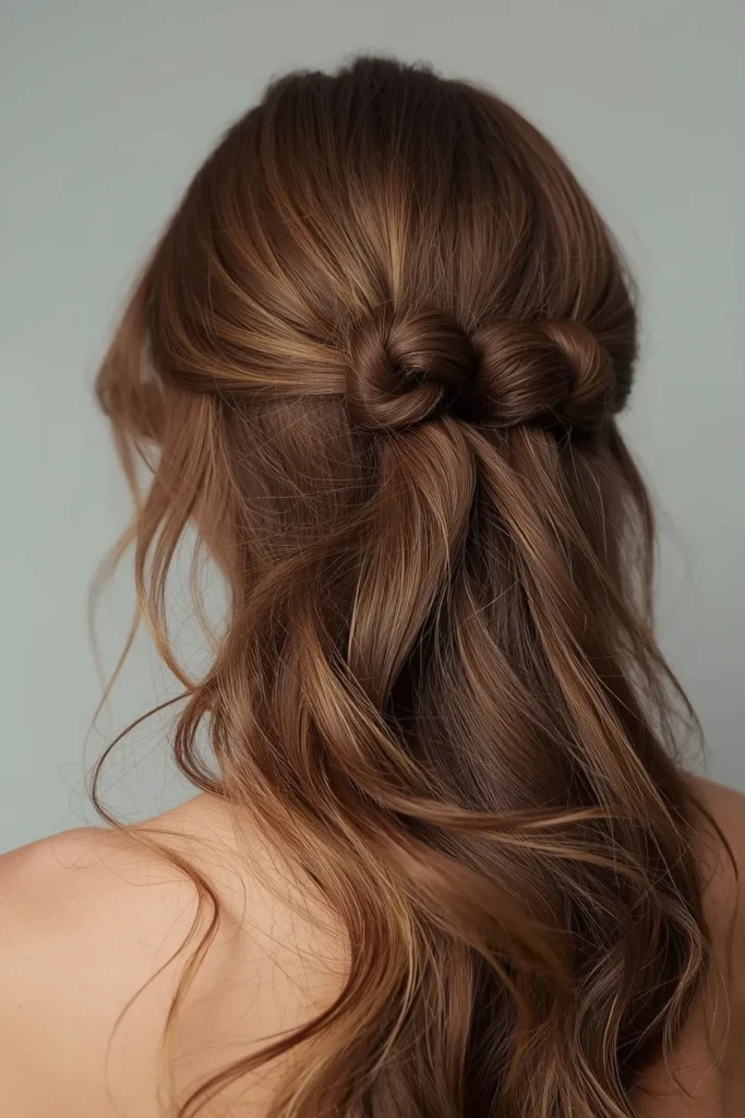 Half Up Twist with Loose Ends