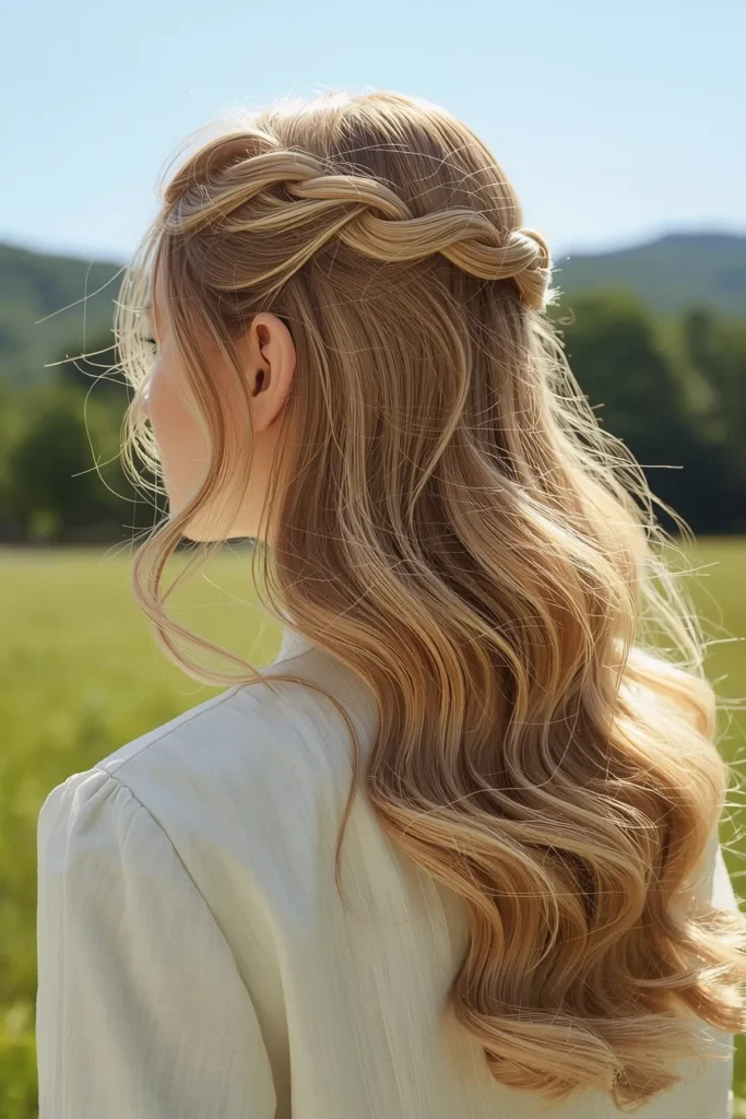 Half Up Twisted Style