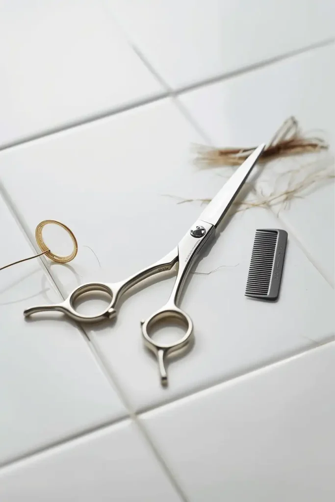 Invest in a Precision Barber Scissors (For Bangs)