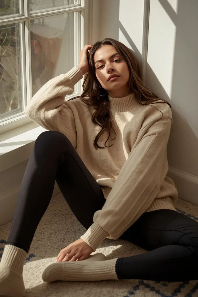 Knit Sweater with Soft Leggings