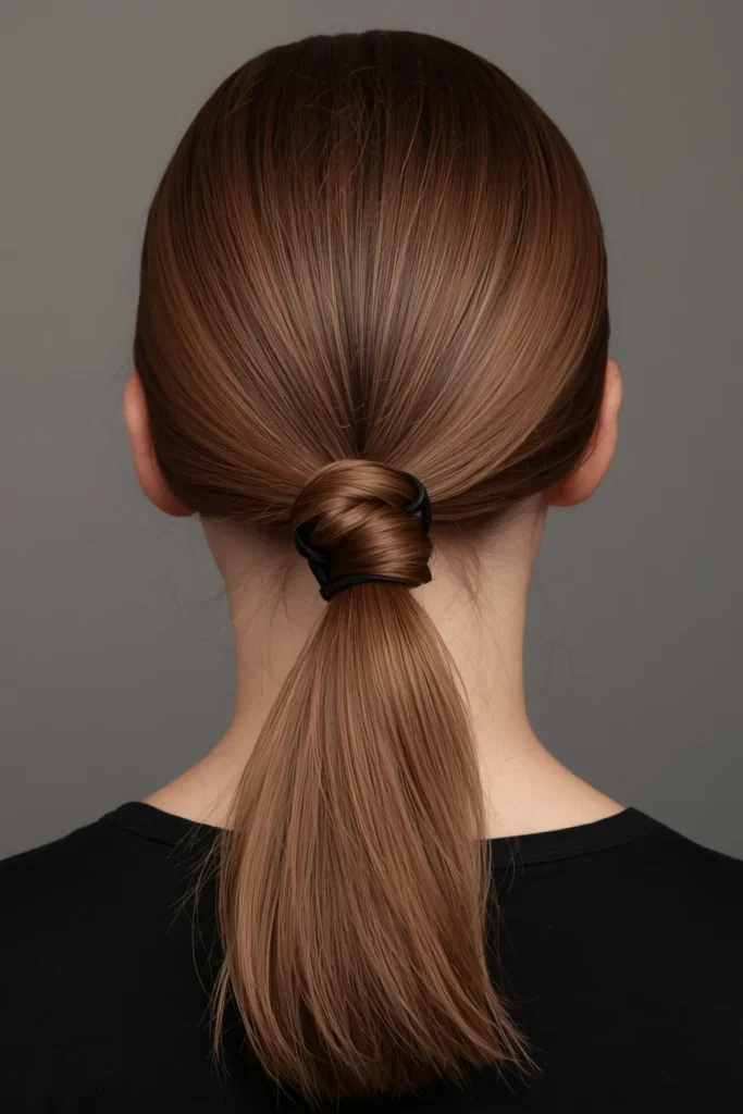 Knotted Low Ponytail