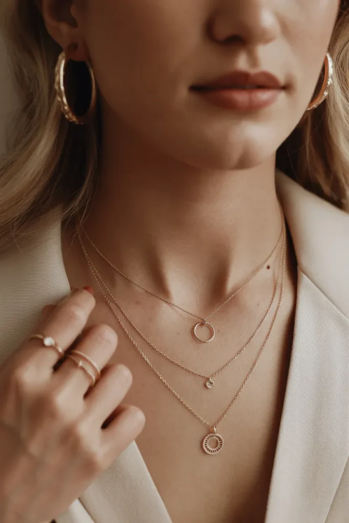 Layered Minimal Gold Jewelry