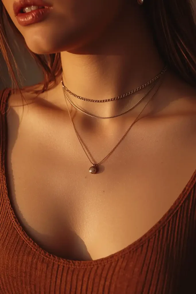 Layered Necklaces for a Curated Effect