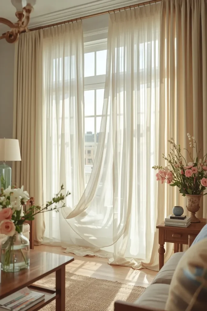 Light and Airy Curtains for Spring Glow