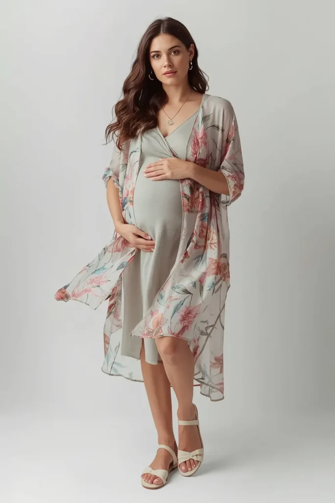 Lightweight Kimono with Basic Dress
