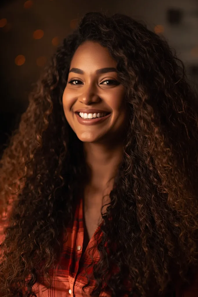 Long Hair Embracing Its Natural Texture