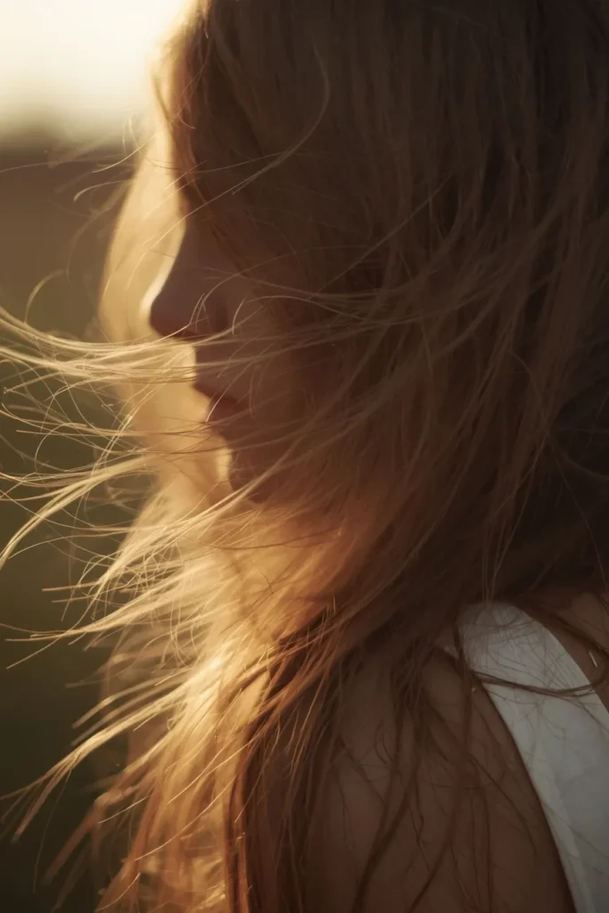 Long Hair with a Wispy, Feathered Texture