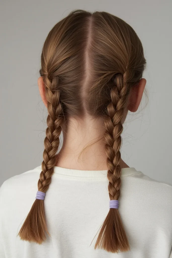 Low Pigtail Braids