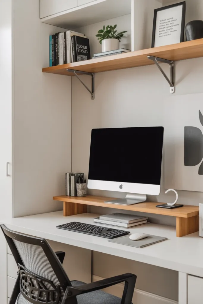Maximize a Small Desk With Vertical Space