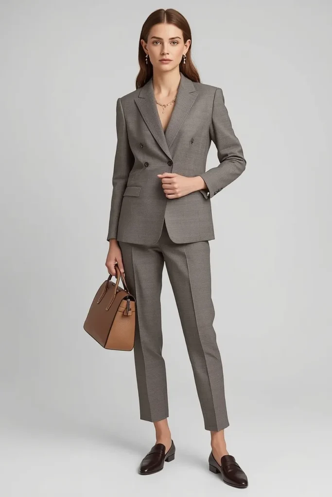 Minimal Jewelry with Tailored Suit
