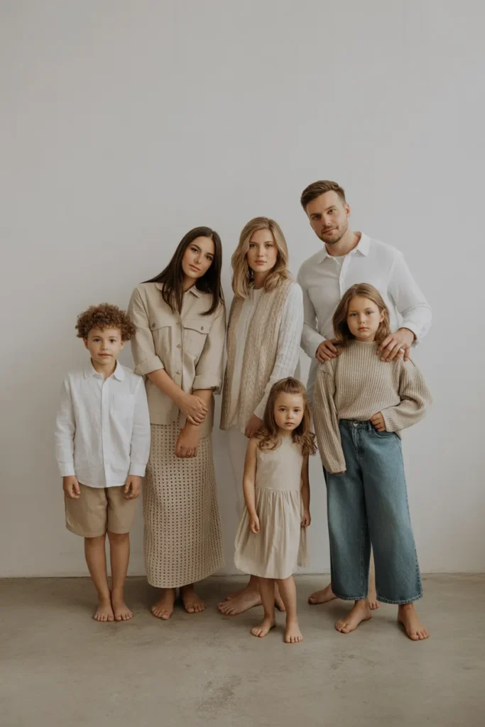 Mix of Textures in a Single Neutral Palette for a Curated, Editorial Finish