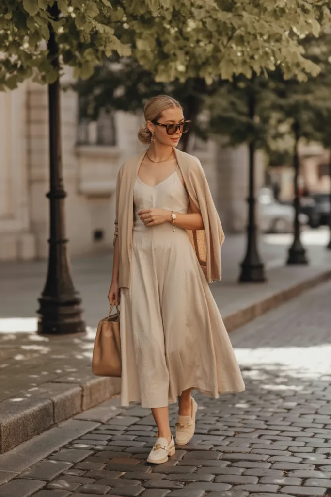 Monochrome Beige Ensemble