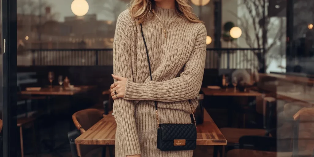 Monochrome Knit Set in Neutral Tones