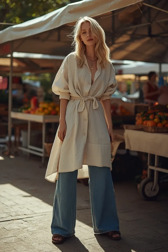 Pairing Wide Legs With an Equally Oversized Top