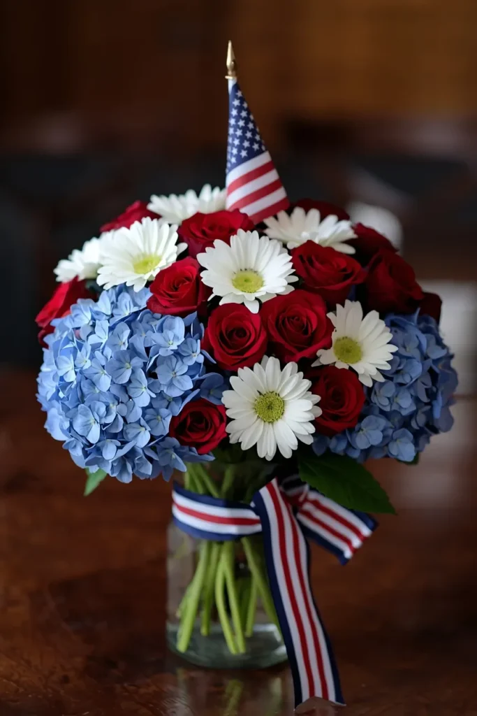 Patriotic Flower Arrangements