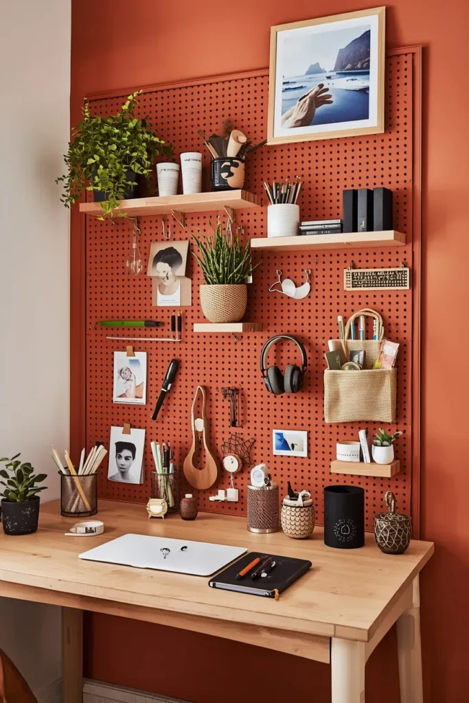 Pegboard Display Wall