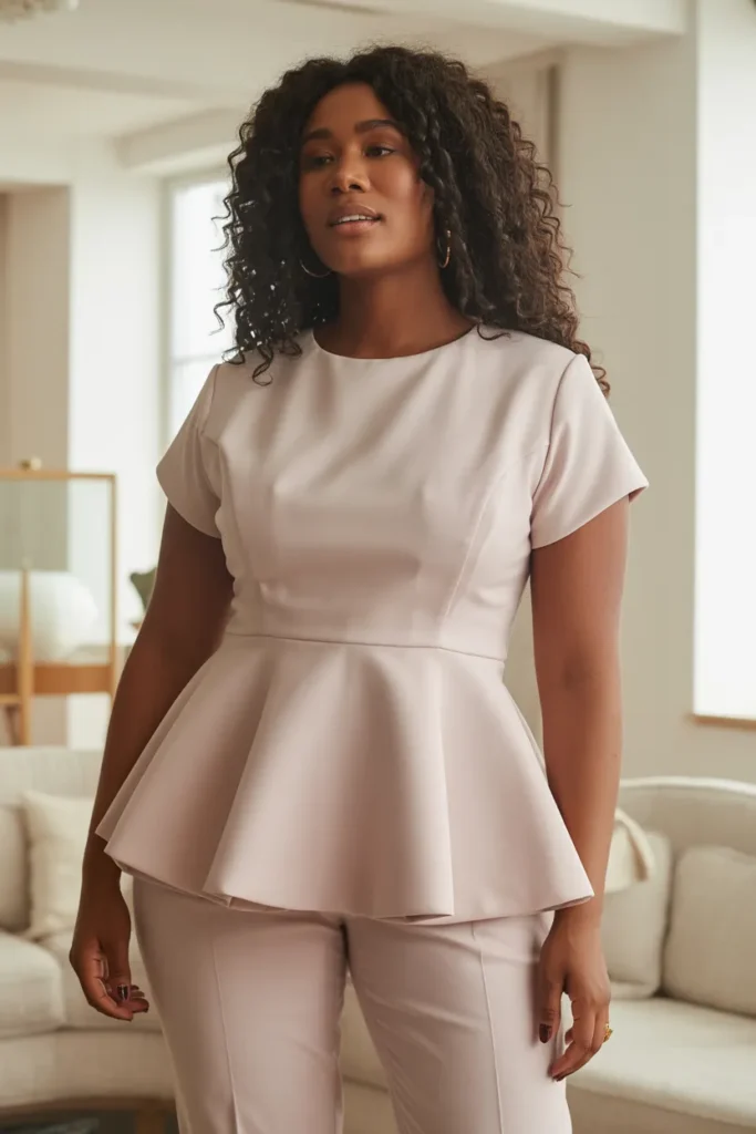 Peplum Tops for Added Shape