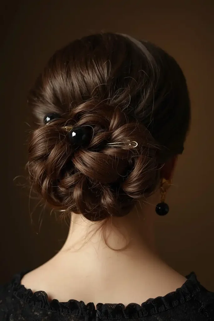 Polished Victorian-Inspired Updo