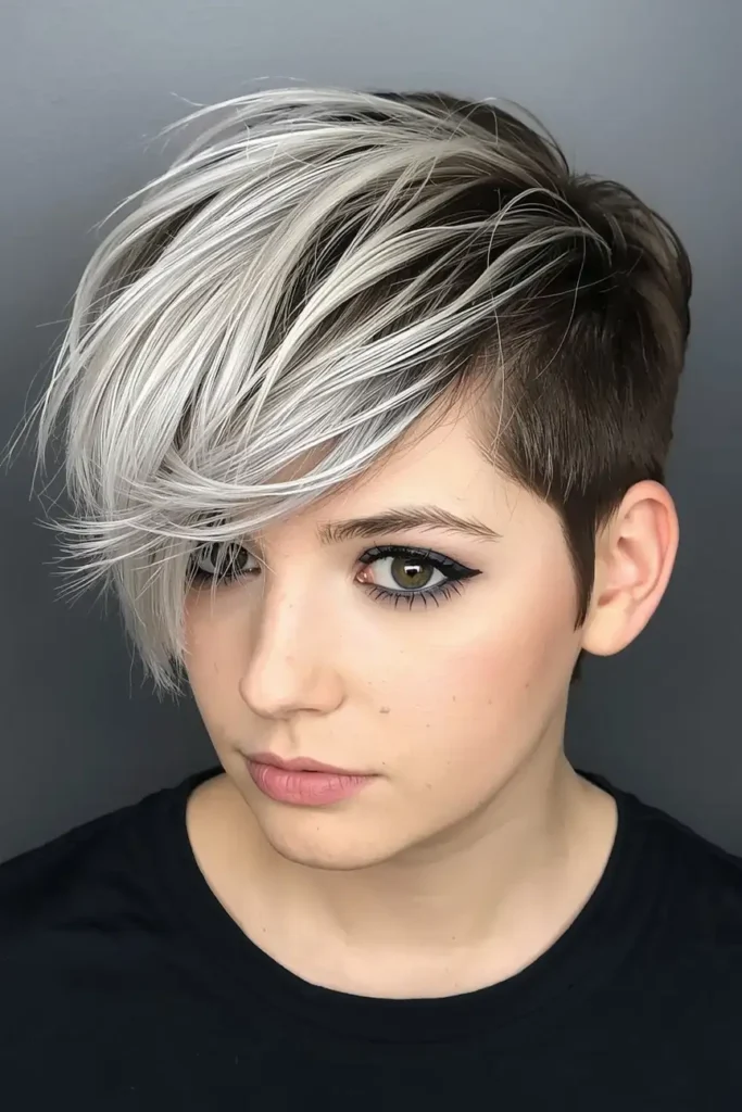 Short Wolf Cut with Bold Highlights