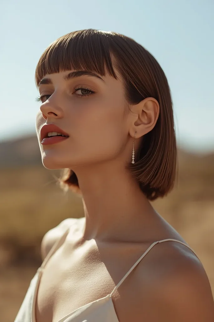 Shoulder Length Blunt Cut