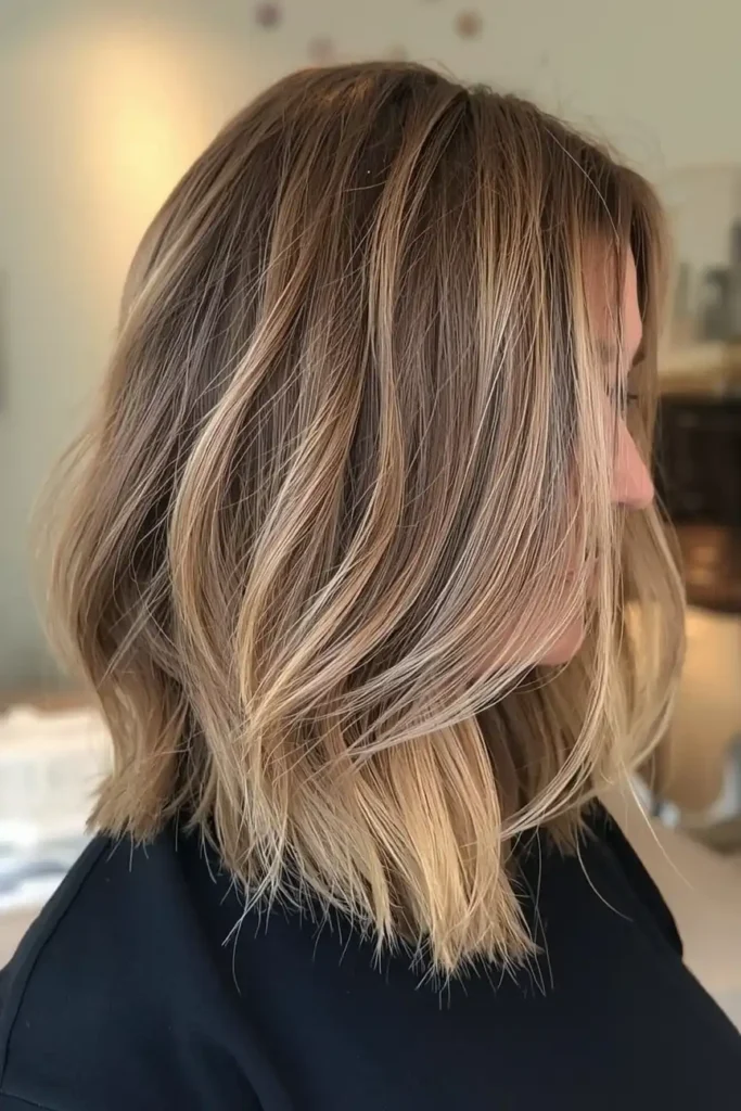 Shoulder-Length Shag Haircut for Everyday Style