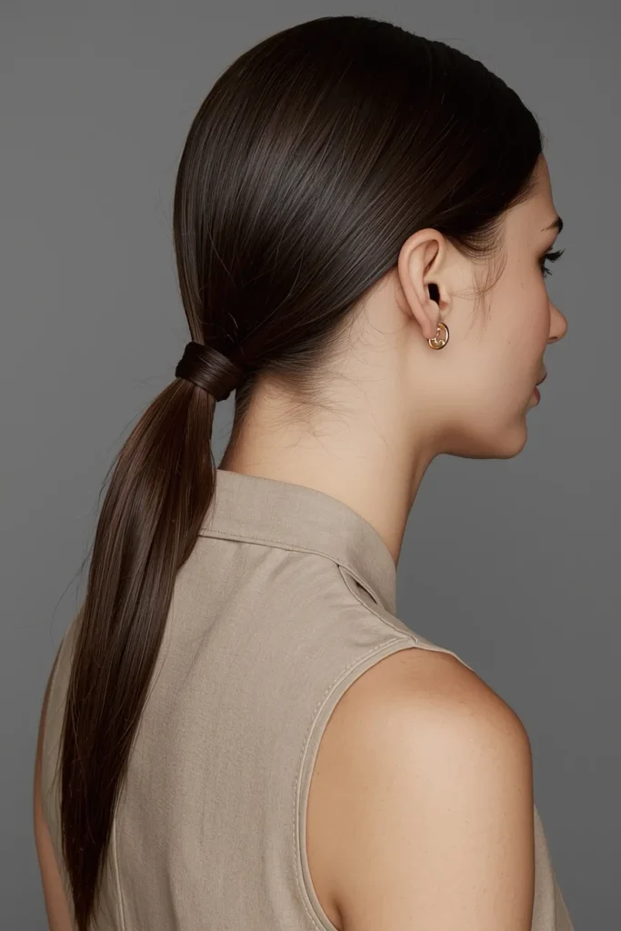 Sleek Low Ponytail