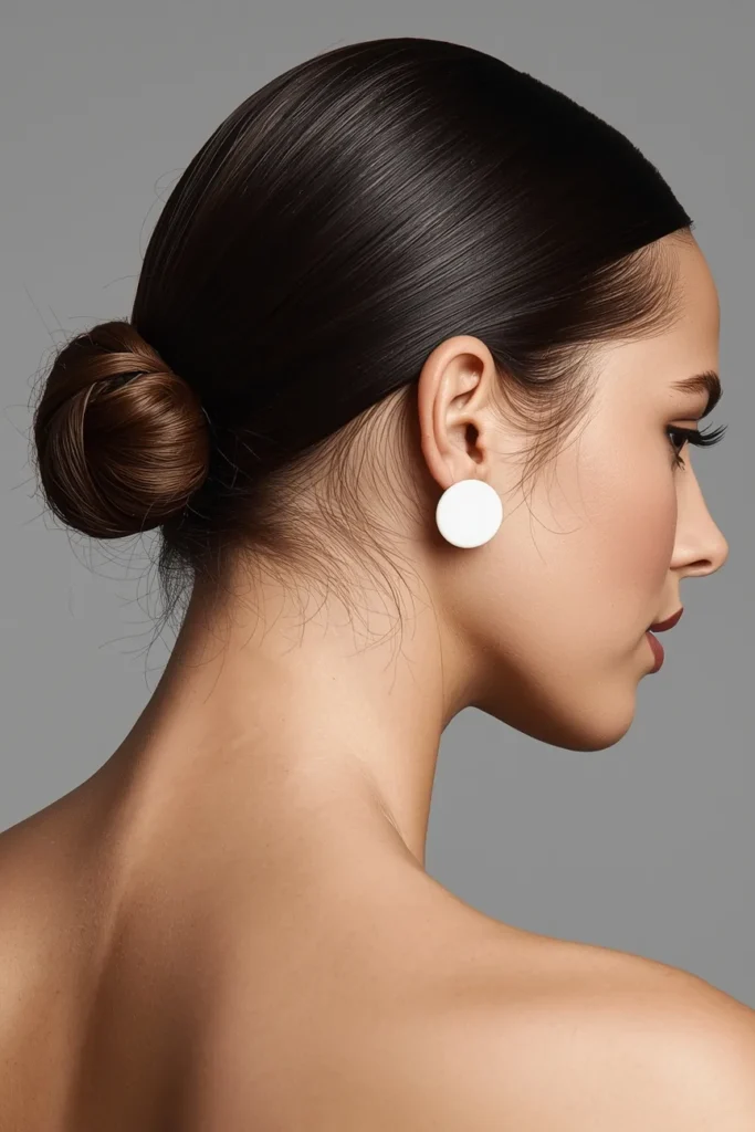 Slicked Back Bun with Baby Hairs