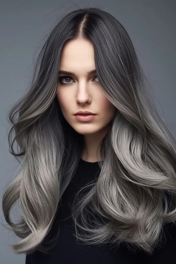 Smoky Gray Ombre for an Edgy Modern Vibe