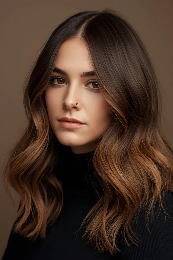 Soft Brunette with Caramel Ribbons